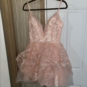 Ellie Wilde Pink Lace Dress